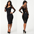 sheer back dress