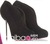 cashmere booties with v front