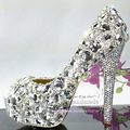 Cinderella crystal diamond pumps