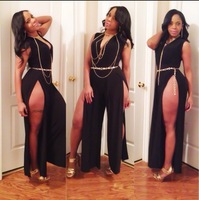 double split jumpsuit