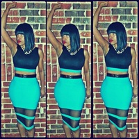 sexy midi 2 piece
