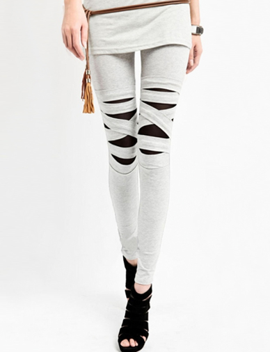 Stylish Cross Trim Leggings