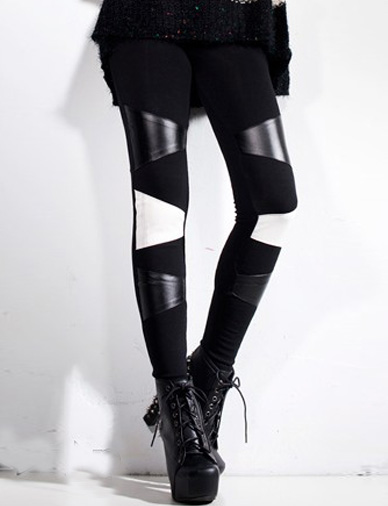 Fashion Panel Design Leggings