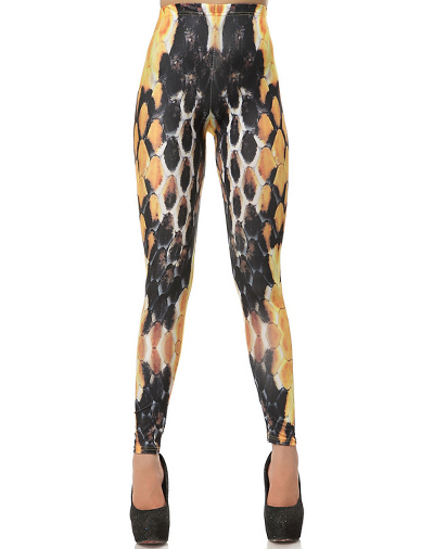 Breathable Snakeskin Pattern Leggin