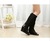 Super-elevation 2013 open toe sandals reticularis camry lace cutout wedges tall boots shoes