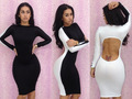 Backless Slim Fit Bodycon